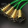 4Pcs/Set Trap Fishing Hook with Spring Carp Feeder Tangle-Free Heavy Duty Green Line Metal Barbed Fish Hook Rig Carp Fishing Accessories