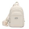 Vintage PU Backpack Women's Multi-Layer Large Capacity Chest Bag Multi-Use Lightweight Crossbody Bag
