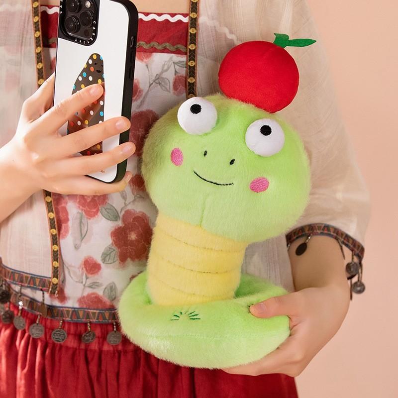 Year Of The Snake Mascot Plush Toy Cute Cartoon Zodiac Big Eyes Gift Children
