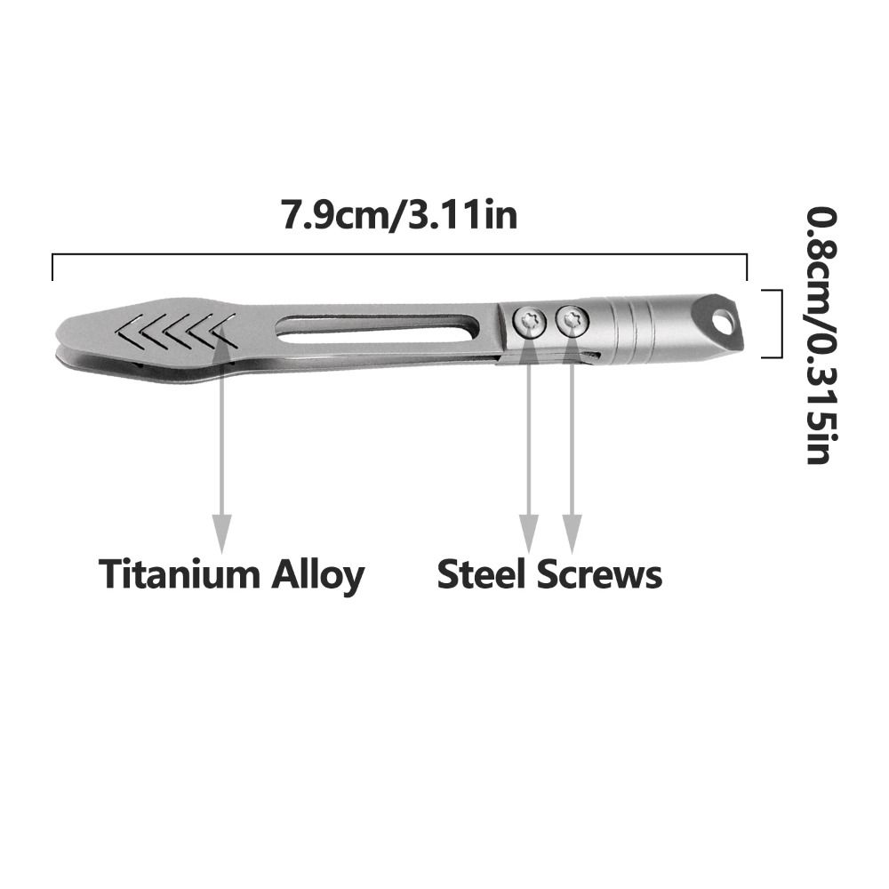Precision Tool Anti-Slip Tweezers Waterproof CNC Clip Portable Keychain Pendant  Splinter Removal