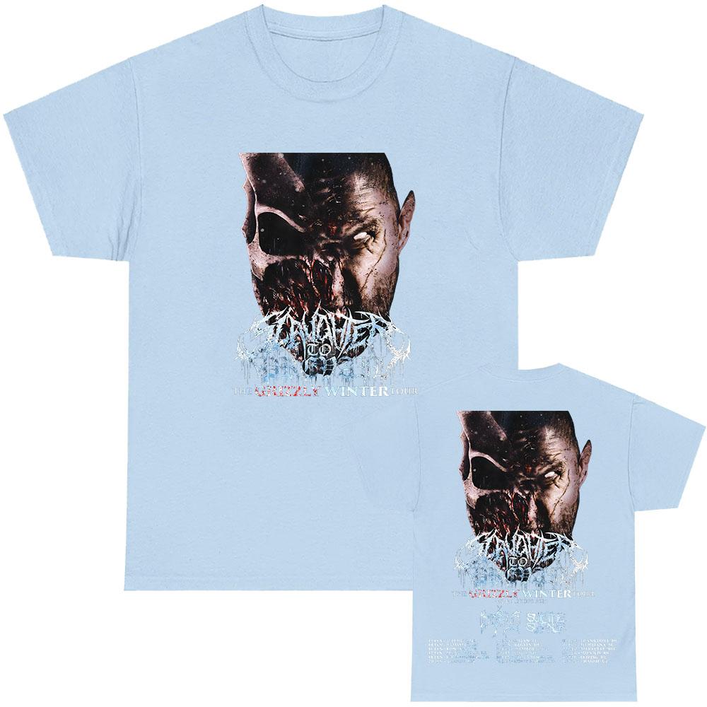 The Grizzly Winter Tour 2026 T-shirt Rock Band SLAUGHTER TO PREVAIL Tshirts Hip Hop Unisex Streetwear Cotton Short Sleeve Tees