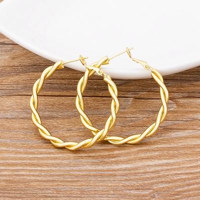 New Arrival Big Circle Colorful Color Charm Bohemia Earrings Top Quality Copper CZ Jewelry For Female Party New Year Gift