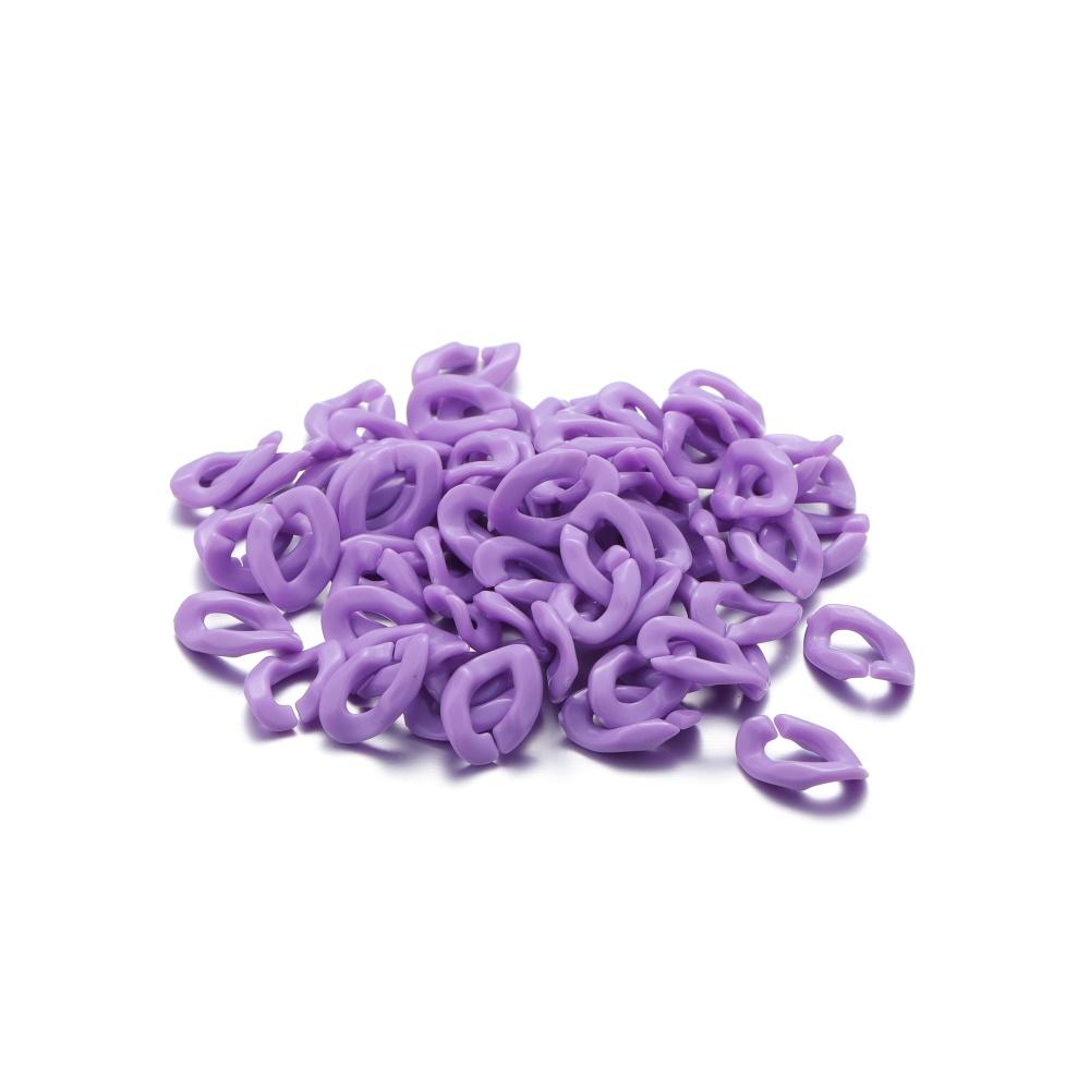 50/100Pcs Colorful Twisted Acrylic Link Chain Assembled Parts Beads for DIY Necklace Jewelry Making Findings Accessories