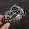 Copper Ruby Zoisite Bangle Copper Wire Wrapped Cuff Bracelet Adjustable Bangle Handmade Cuff Natural Gemstone Bangle Copper Jewelry For Gift