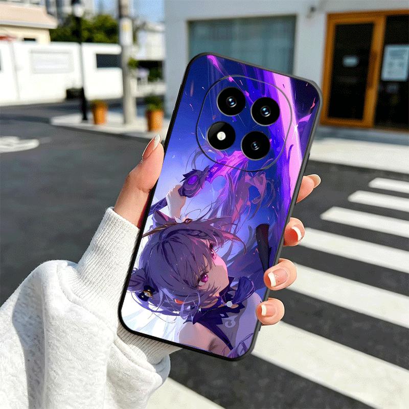 Genshin Impact Keqing Soft Phone Case for Xiaomi Redmi Note 12 13 14 15 Pro Plus 11 12S 11S 11T 10 4G Black Cover Back Shell