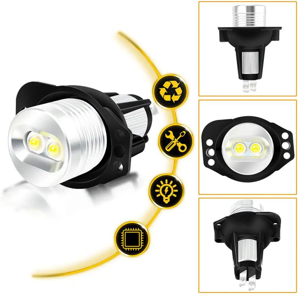 Car LED Angel Eyes Marker Light Bulbs Car Side Light  Headlights Replacement For BMW 3 Series E90 E91 5 Series E60 E61 Accessory