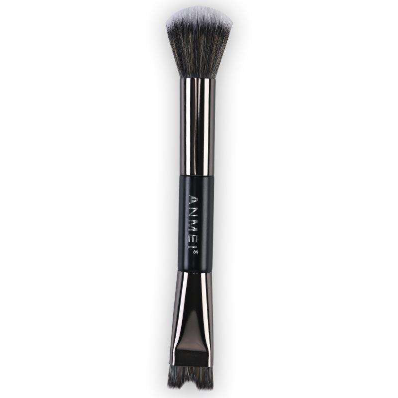 Dual-Ended Makeup Brush: Foundation, Contour, Bronzer, Powder, Concealer