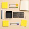 Slot Template Box for Desk Organization - Compact Storage for Note Pads and Templates