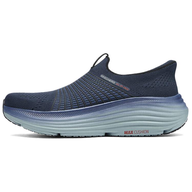 Skechers Mens Go Slip-On Shoes Comfortable Cushioning Athletic Lifestyle Shoes Men sneakers Blue 220612-NVY 39.5