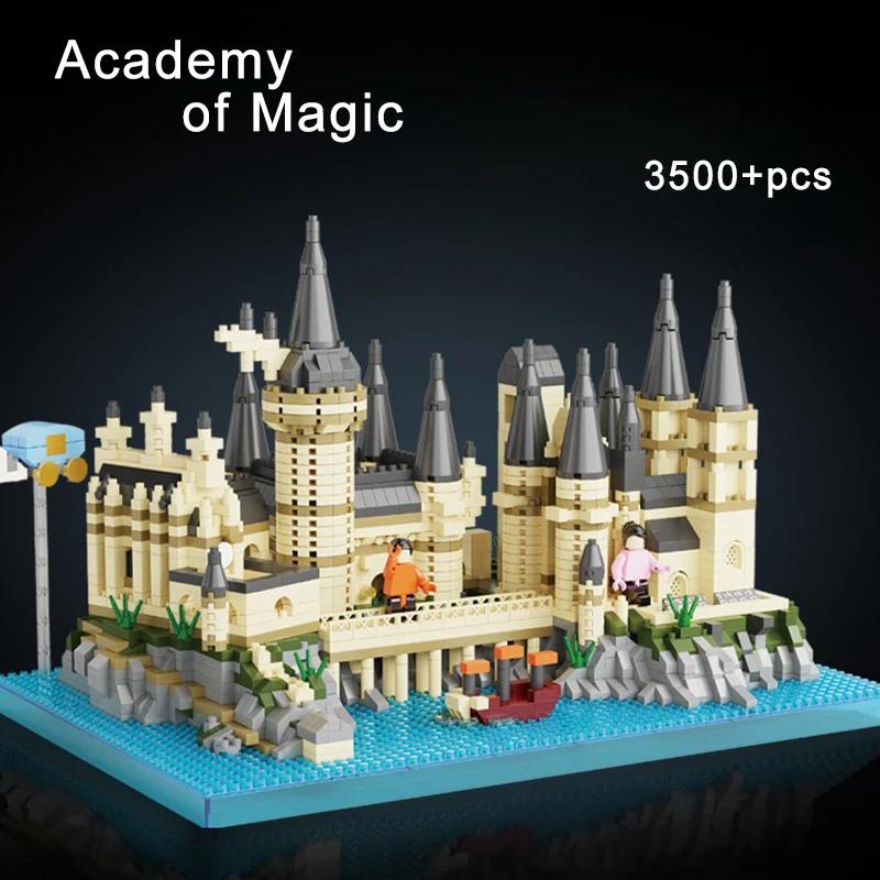 Magic Castle Medieval Architecture Building Set Creative Technical Assembly Bricks MOC Kit Gift Adults Kids Holiday