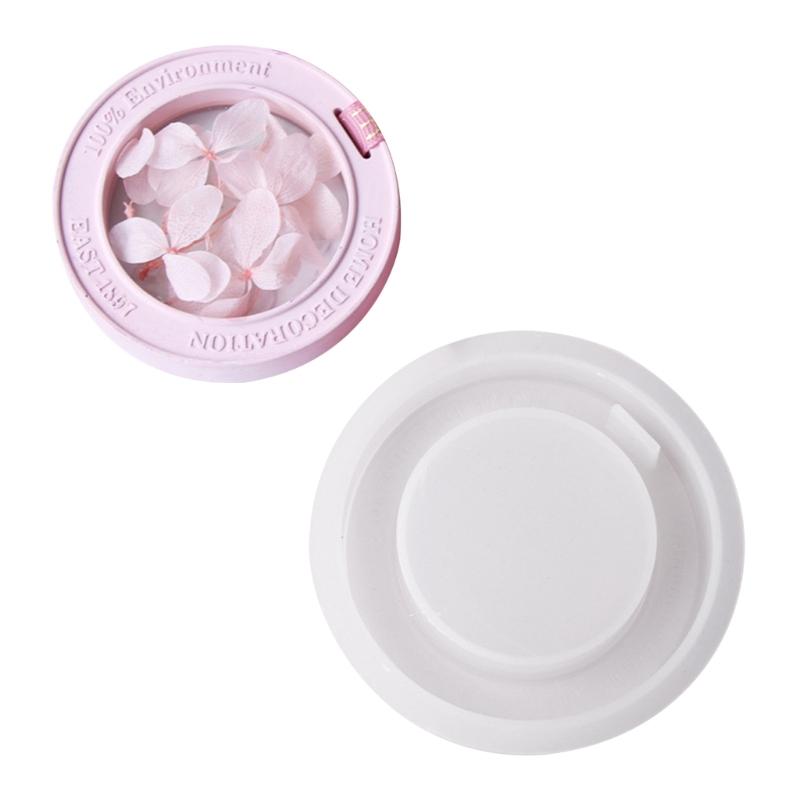 

Round/Oval-shaped Silicone Mold with Hole for Hanging Pendants Making DIY Aromatherapy Gypsum Plaster Craft Mould