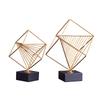Metal Handicrafts Geometric Square Rubik's Cube Metal Gold Ornaments Hollow Square Metal Figurine Home Decoration Accessories
