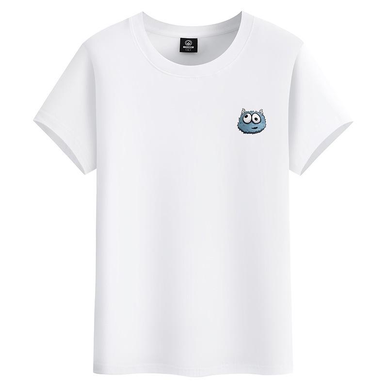 

Clown Monster M-6XL Мужская футболка с короткими рукавами из чистого хлопка с круглым вырезом для мальчиков Повседневная футболка 6XL белый