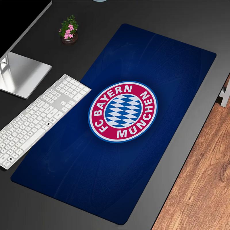 Bayern München Logo Design Mauspad, Gummibasis, Esports Schreibtischmatte, Mauspad für Gamer und Bürogebrauch, Gaming Schreibtisch , leicht zu reinigende Matte 30cmx60cm（11.8x23.6inch）