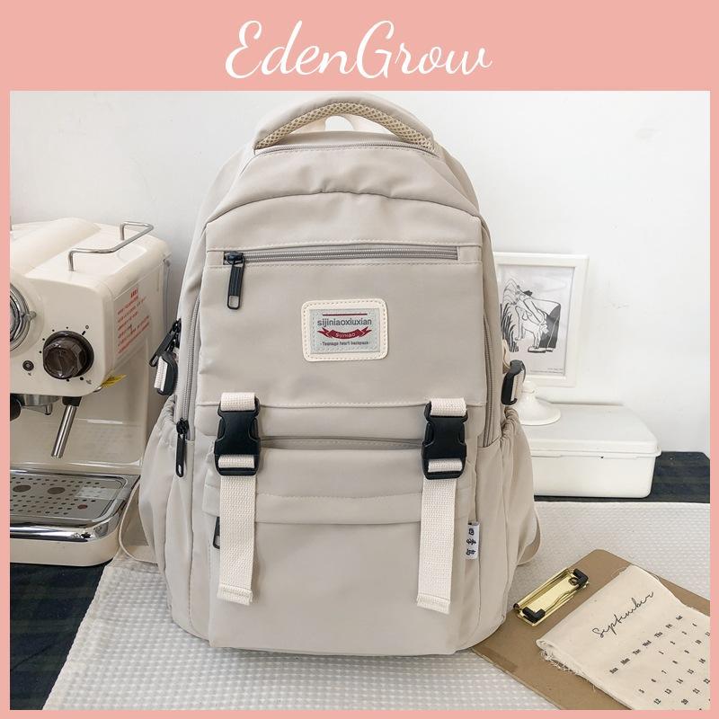 Durable Student Nylon Backpack With Interior Laptop Pocket For Daily Commutes