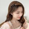 Matte Black Cube Mini Hair Clip 48p