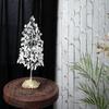 Crystal Tree of Life Geode Agate Slice Base, Handmade Gemstone Tree, Chakra Tree for Positive Energy, Feng Shui Showpiece Spiritual Gift Silver Wire
