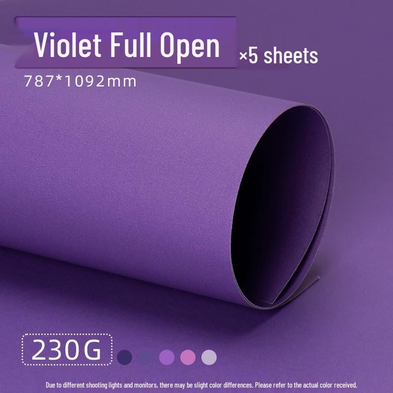 Purple Series Thick Cardstock: A4/A3/4K/8K Student Photography Background 230G