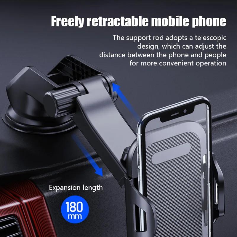 Universal Car Phone Holder Windshield Dashboard Suction Cup Mount 360 Rotation Auto Smartphone Sucker Support Stand Accessories
