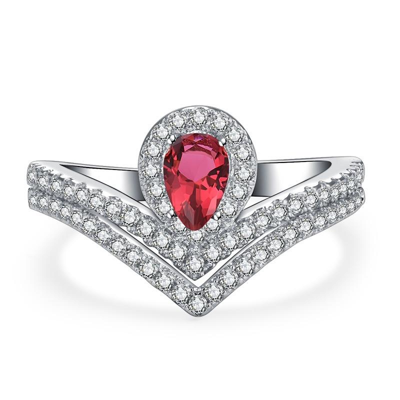 

Модное Трендовое Кольцо с Муассанитом цвета Сапфира Дизайн Геометрический StyleC