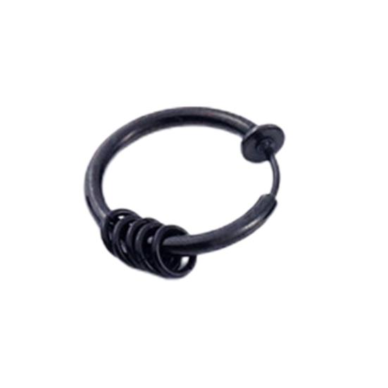 1Pc Unisex Cool Earring Round Non Ear Piercing Hoop Earring Clip