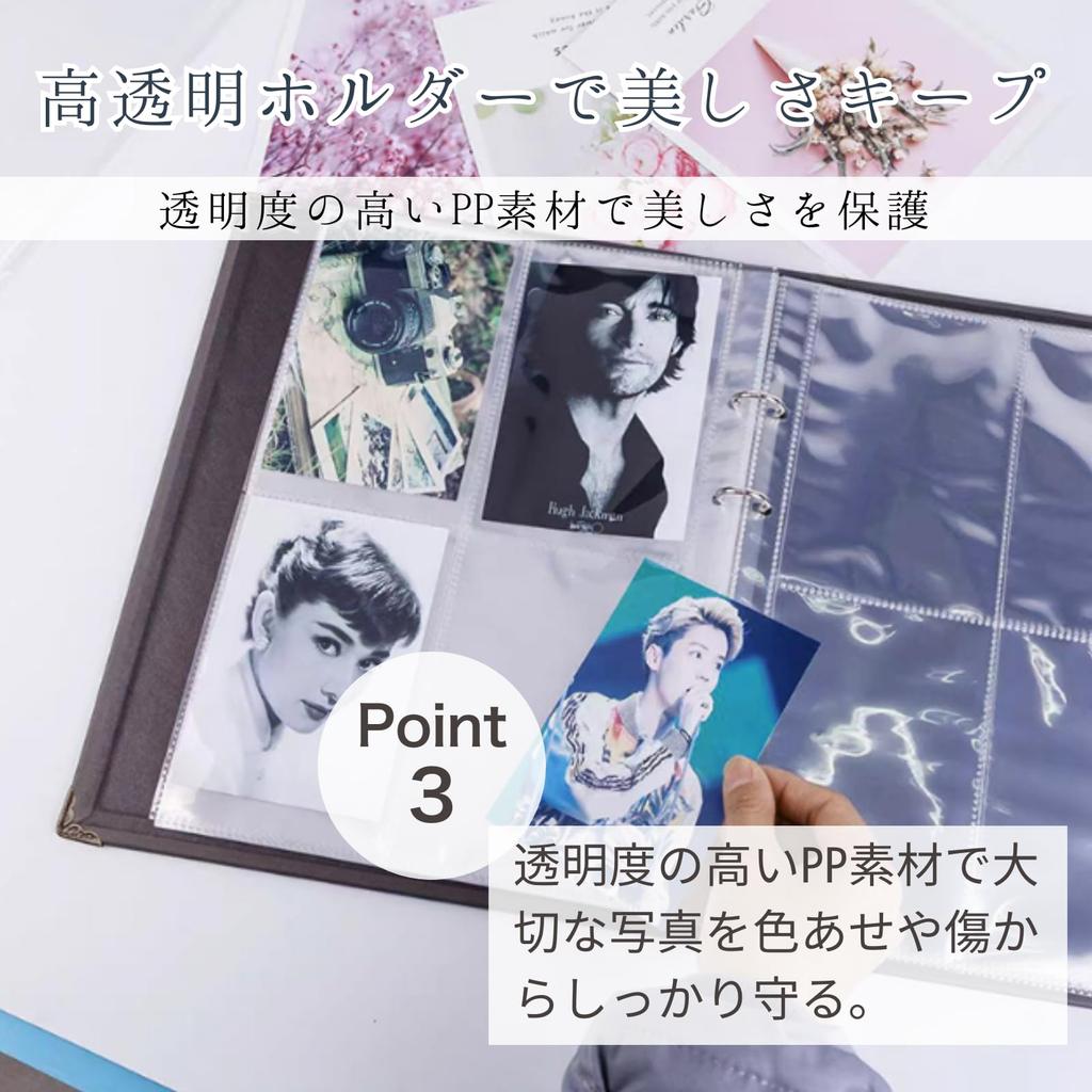 All Trust Postcard File, Photo Album, Photo Holder, 20 Pages, Holds 160 Photos