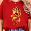 2026 New Cartoon   Women Simba Lion King Geometric Print Womens TShirt Easy Fashion Plus Size Short Sleeve