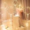 10-Piece Transparent Bobo Ball String Lights - 20-Hour Cool/Warm White LED Balloons with USB/Battery Power, for Magical Wedding