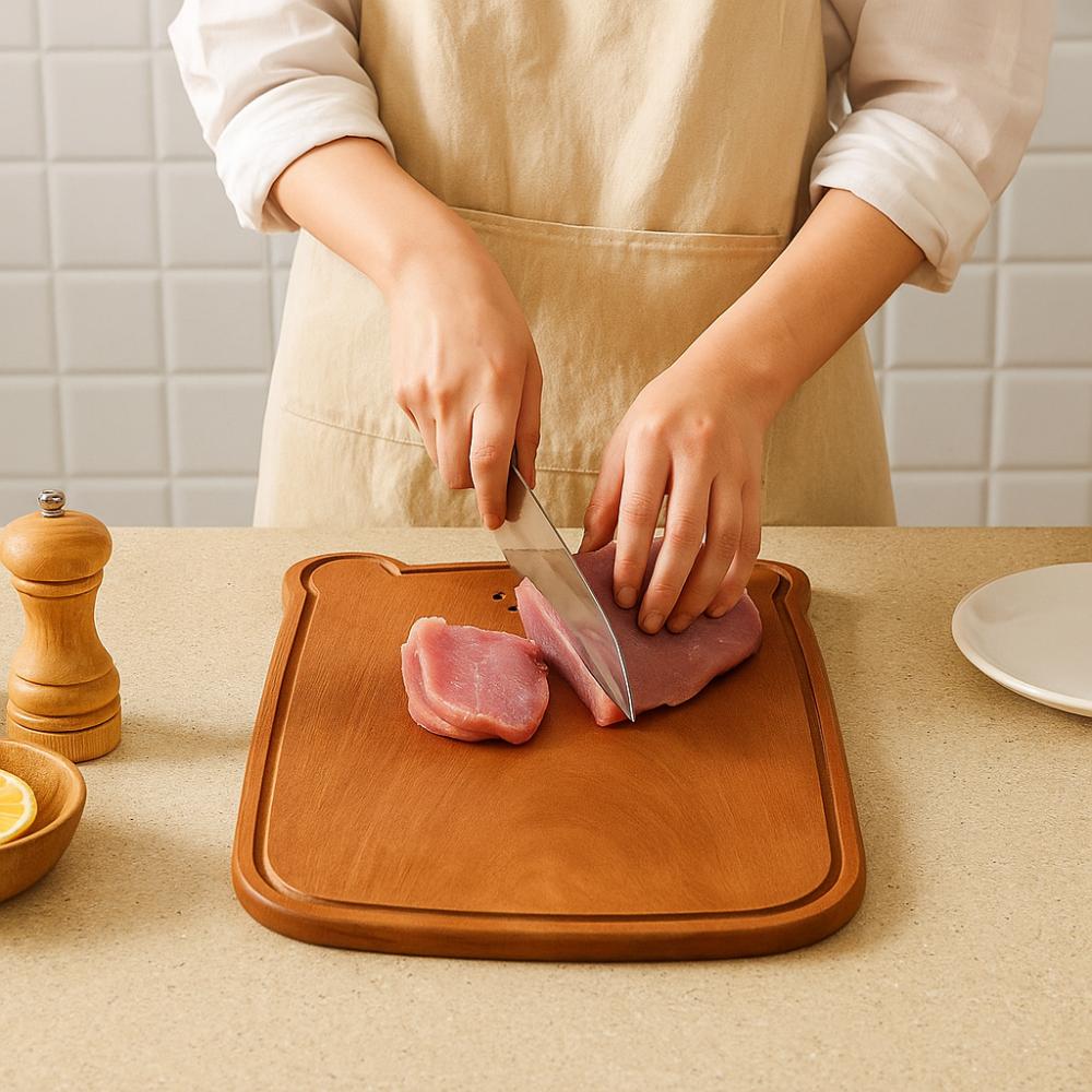 Eco-Friendly Bear Cutting Board Cute Design Fruit Cutting Board Home Use Bread Board  Kitchen