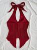 ZT6516 Halter Ruched Tank Top – Women's Summer Style Camisole