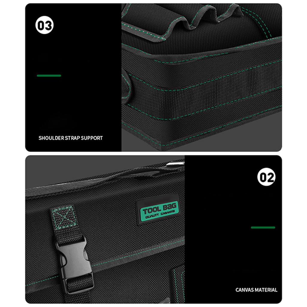 Heavy Duty Tool Bag Spacious and Well Designed Organizers Wear Resistant Base and Adjustable Shoulder Strap Holder