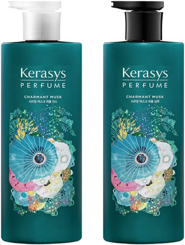

While stocks last Set of 2 [KERASYS Official] 600ml Perfume Shampoo & Conditioner Kerasys Korea Damage Care Hair Care Charmant Musk
