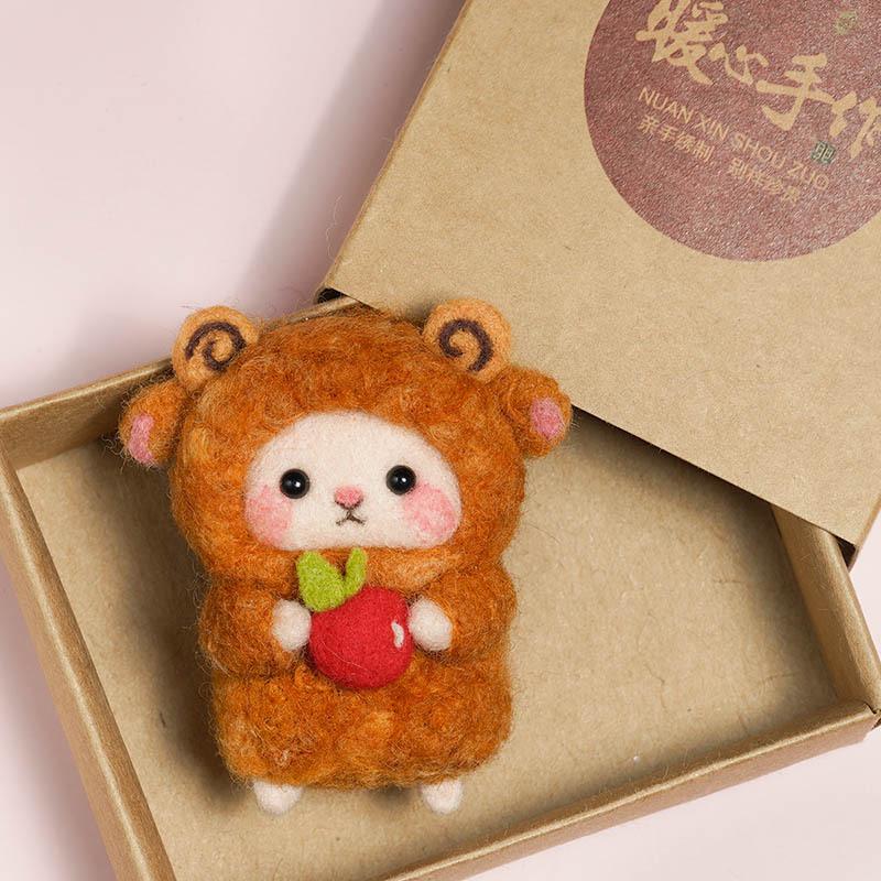 Kit Artizanal DIY Oaie din Pâslă de Lână - Ornament Handmade & Antistres