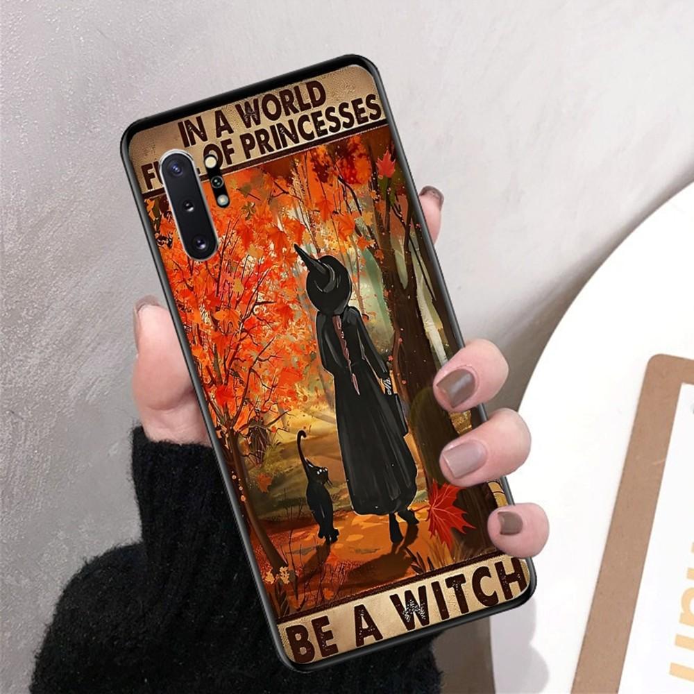 Retro Halloween Witch Phone Case For Samsung Note 8 9 10 20 pro plus lite M 10 11 20 30 21 31 51 A 21 22 42 02 03