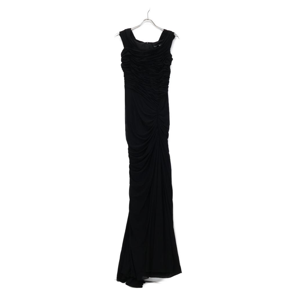 Tadashi Shoji 738814LJ Black Mesh Long Dress Dress XS blackUsed