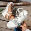 Women's Rhinestone Platform Sandals - 2025 Summer Fairy Style Versatile Wedge Heel for Beach Outfits