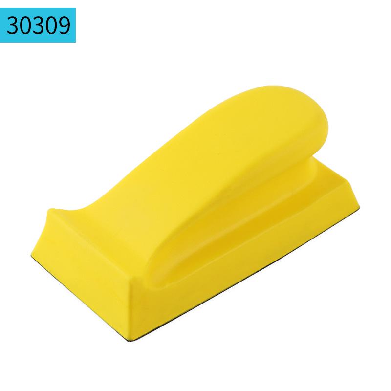 4" 100mm Self-Adhesive PU Foam Hand Grinding Disc for Manual Sanding and Polishing, Yellow