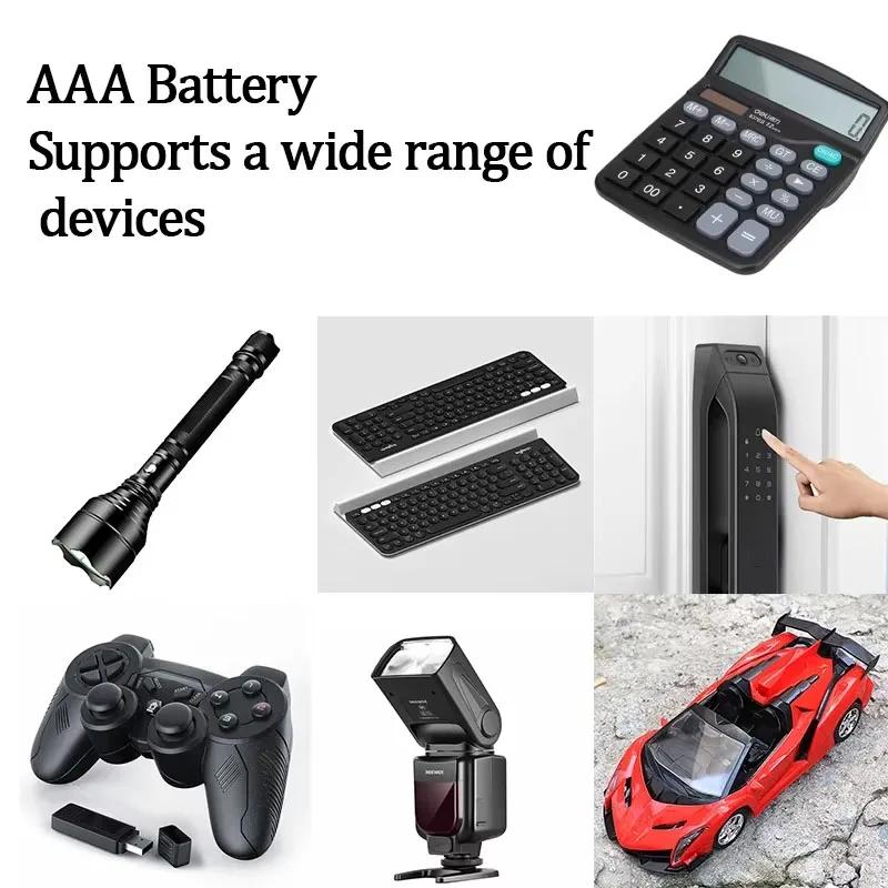 1.5V AA+AAA Ni Mh Rechargeable Battery, AAA Alkaline 3800-3000Mah,For Flashlights, Toys, Clocks, MP3, Nickel Hydrogen Batteries