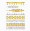Gold Foil Temporary Stickers, Body Decals for Party and Festival