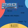 3D Premium TURBO 240 TURBO für Auto Kotflügel Kofferraum Heckhaube Aufkleber Emblem Abzeichen Aufkleber Zubehör