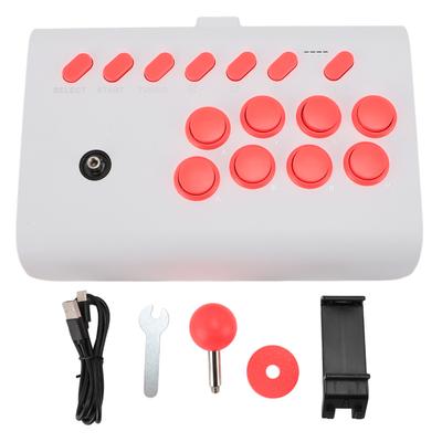 Herní ovladač pro bojové hry Ergonomická bezdrátová Bluetooth klávesnice pro bojové hry s Turbo a Makry