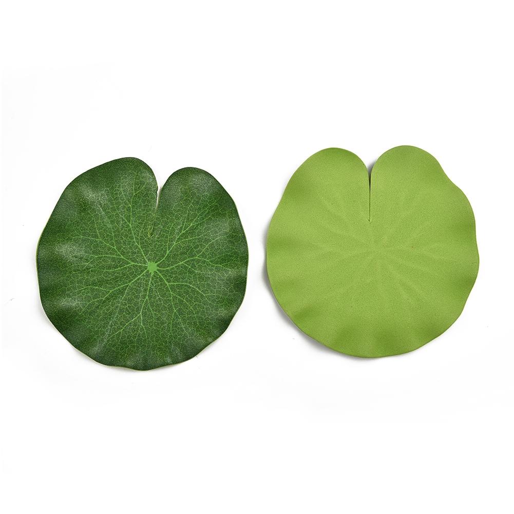 10 Pieces Artificial Fake Lotus Leaf Pool Floating Plants Home Table Party Decor