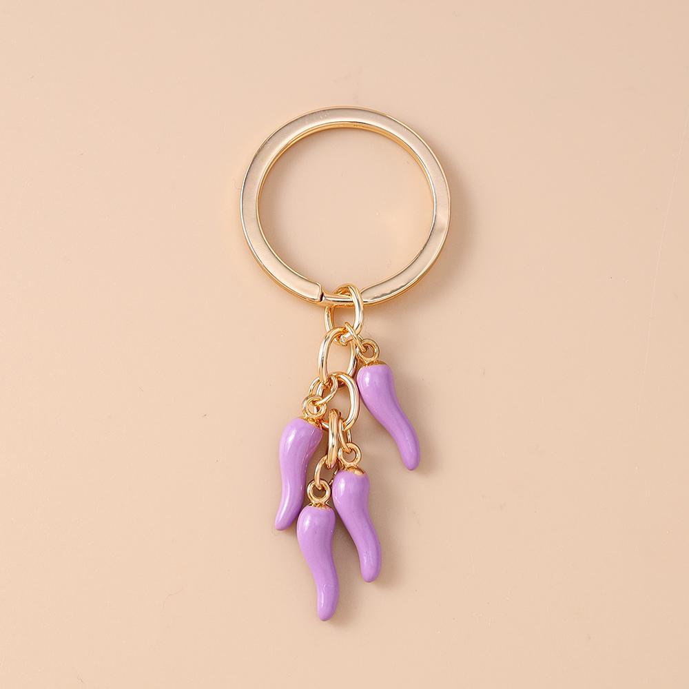 Cute Simulation Chili Keychain Women Girls Pepper Key Ring Pendants for Handbag Decor DIY Handmade Key Chain Jewelry Gifts