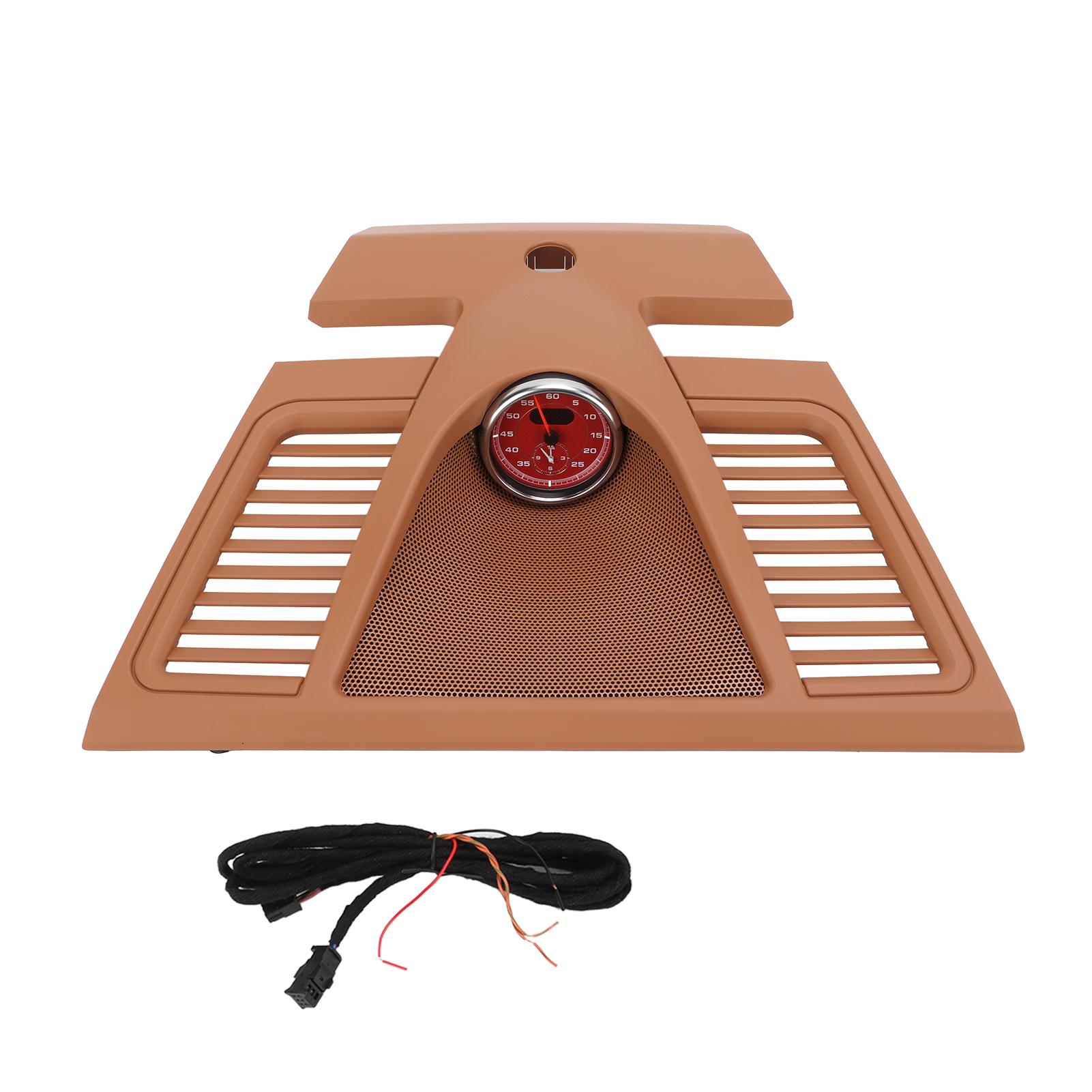 Cognac Dash Clock Grille Cover 970 552 151 01 2S0 Car Styling Accessories Replacement for Panamera 2010‑2016 red