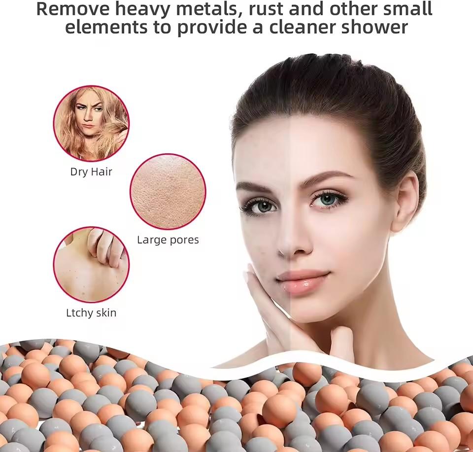 High Pressure Shower Head 3 Modes Adjustable Negative Ion Pressurized Showerhead Large Flow Handheld Shower Bathroom Accessoies