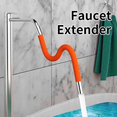 360° Rotating Silica Gel Faucet Extender Flexible Bending Bathroom Faucet Sink Universal Splash Extender Kitchen Accessories