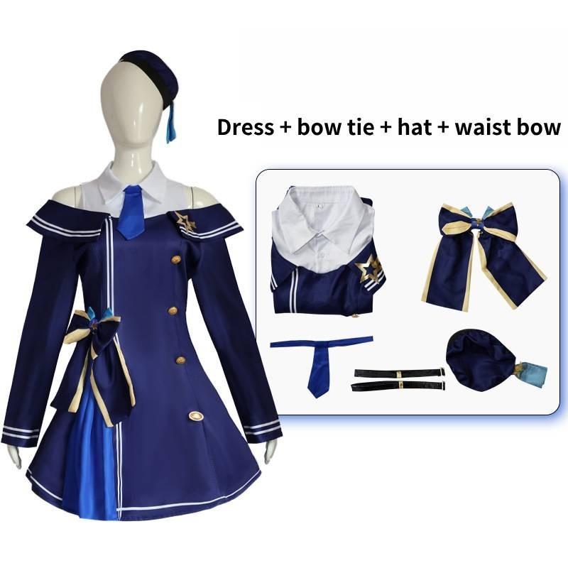 Vibrant Polyester Anime Cosplay Costume For Game Characters In Multiple Colors