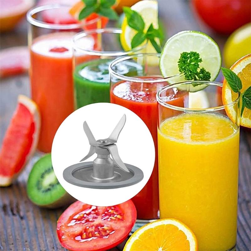 Stainless Steel Blender 4 Point Blade with Gasket&Jar Base Small Appliance Part