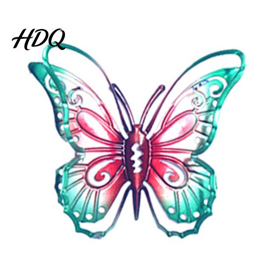 Nature Inspired Home Decor Metal Butterfly Wall Decorations Garden Art Sculpture Weatherproof Hanging for Patio Fence Yard Colorful Iron Sculptures