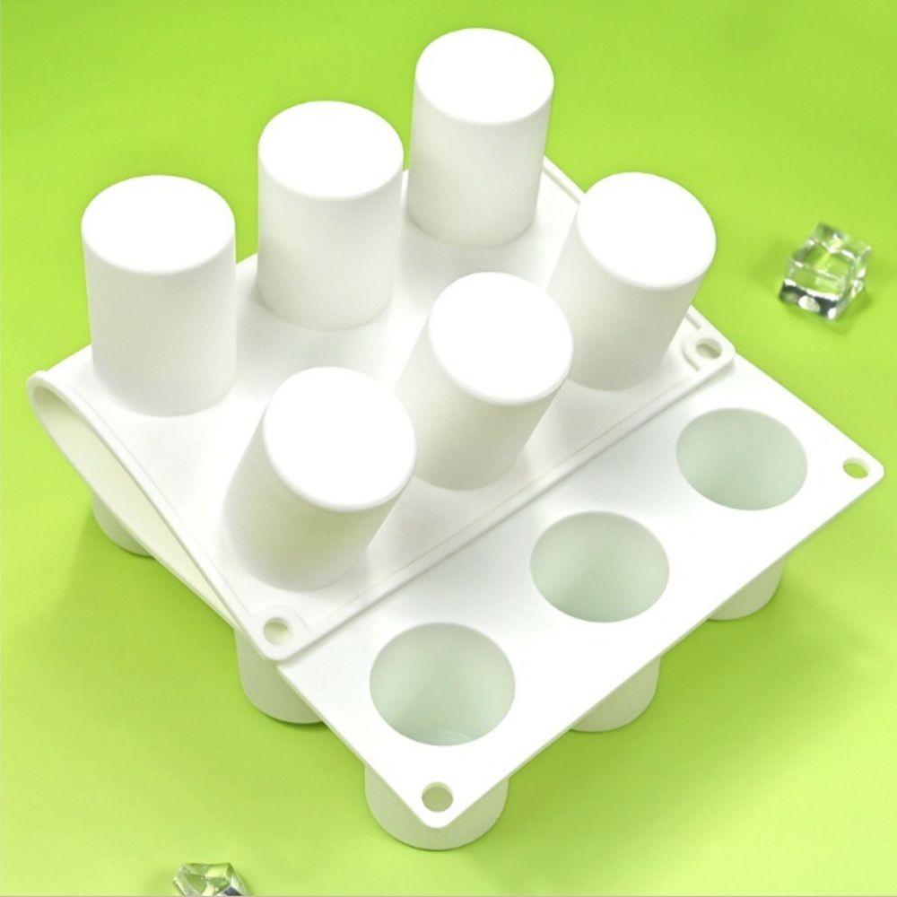 Food Grade Silicone Cylindrical Cake Molds Heat Resistant Mousse Cake Moulds  Party Dessert